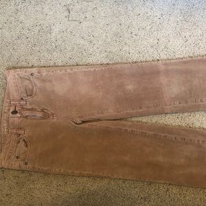 American eagle brown corduroy straight leg jeans